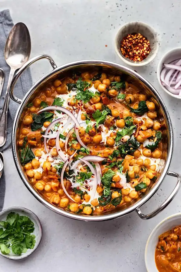 Chickpea & Spinach Curry